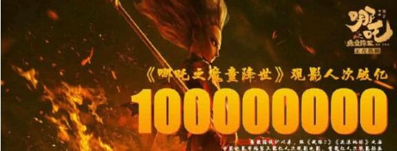 哪吒觀影人次破億、票房超過30億，扛起票房大旗的第19天~